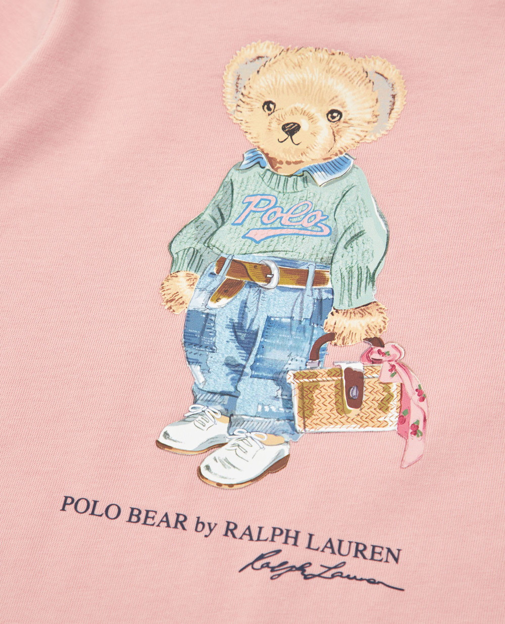 Детское платье Polo Bear Polo Ralph Lauren Kids 310875409001, розовый цвет • Купить в интернет-магазине Kameron