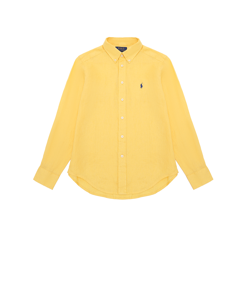 Дитяча льняна сорочка Polo Ralph Lauren Kids 323865270010, жовтий колір • Купити в інтернет-магазині Kameron