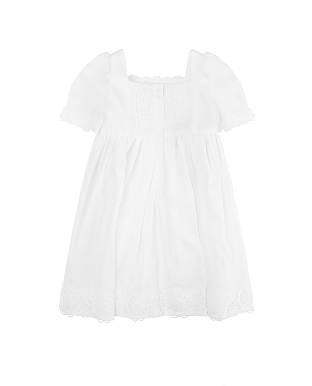 Платье Dolce&Gabbana Kids L21DI5-FU5GK, белый цвет • Купить в интернет-магазине Kameron