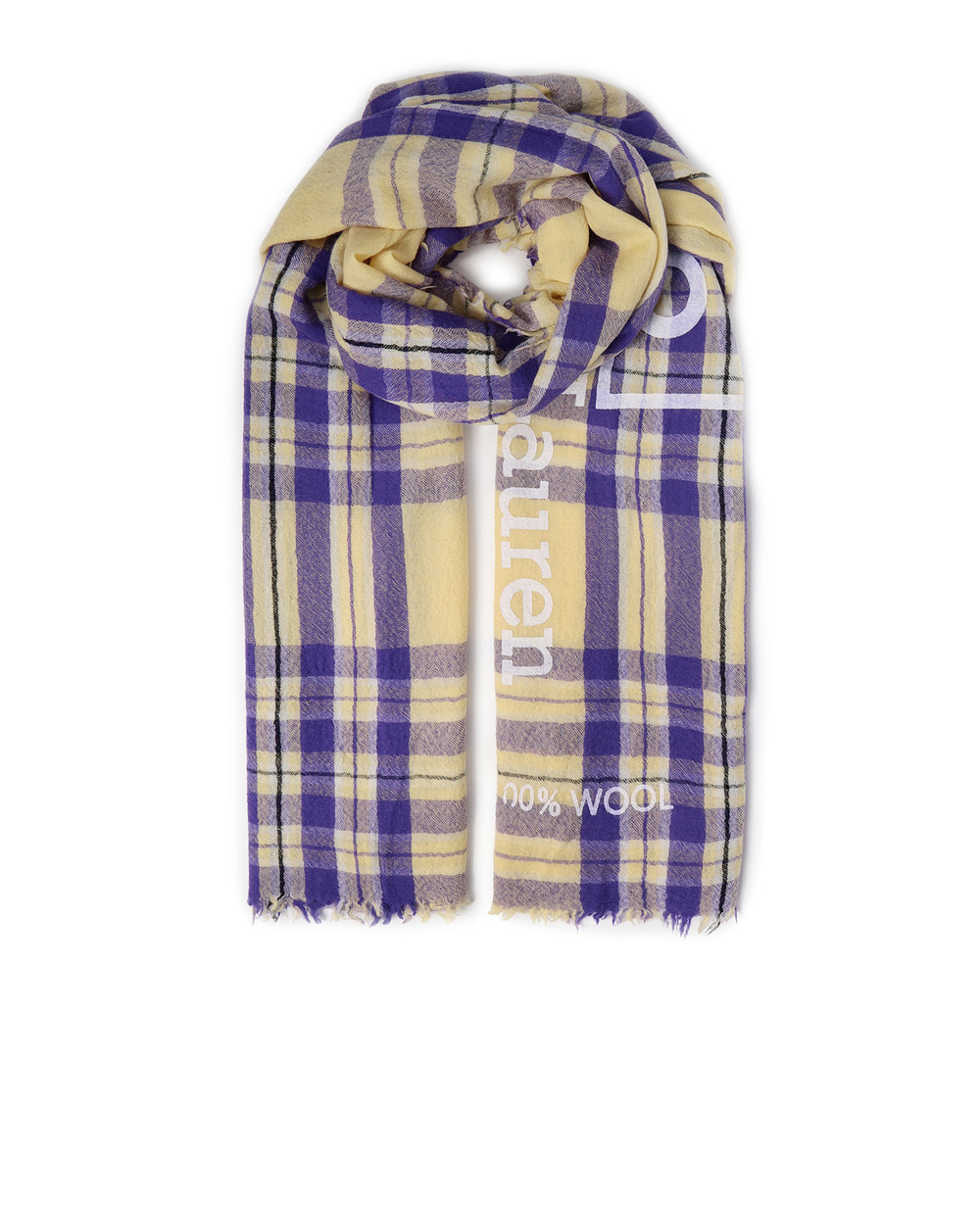 Шерстяной шарф Polo Ralph Lauren 455765404002, желтый цвет • Купить в интернет-магазине Kameron