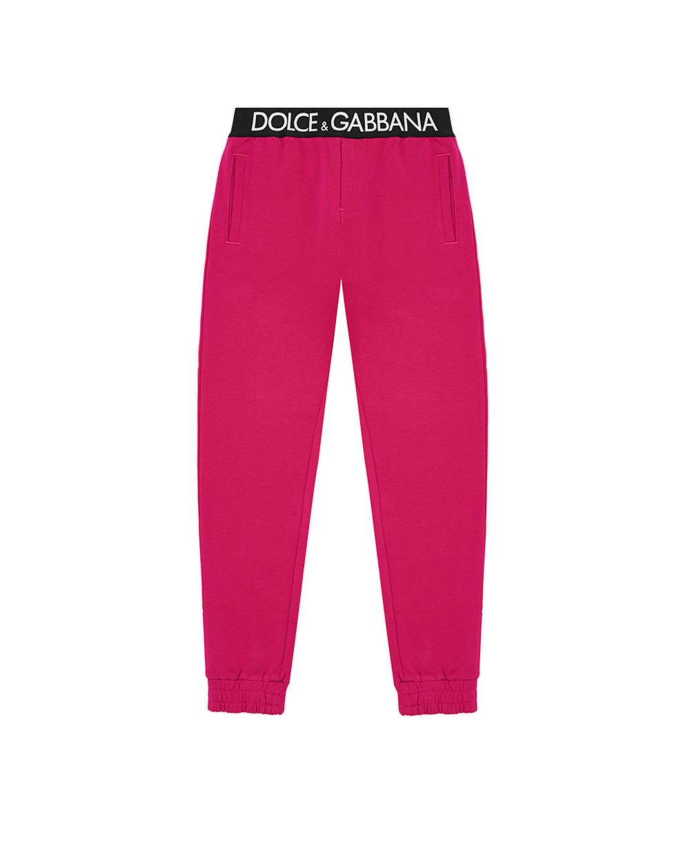 Детские спортивные брюки (костюм) Dolce&Gabbana Kids L5JP9G-G7E3Z-B, фуксия цвет • Купить в интернет-магазине Kameron