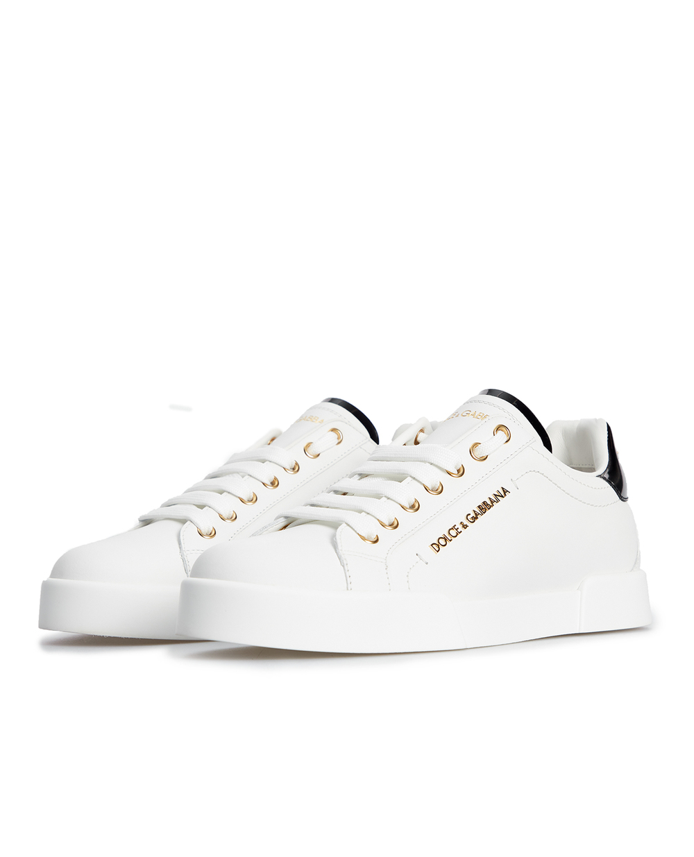 Шкіряні снікери Portofino Dolce&Gabbana CK1602-AH506, білий колір • Купити в інтернет-магазині Kameron
