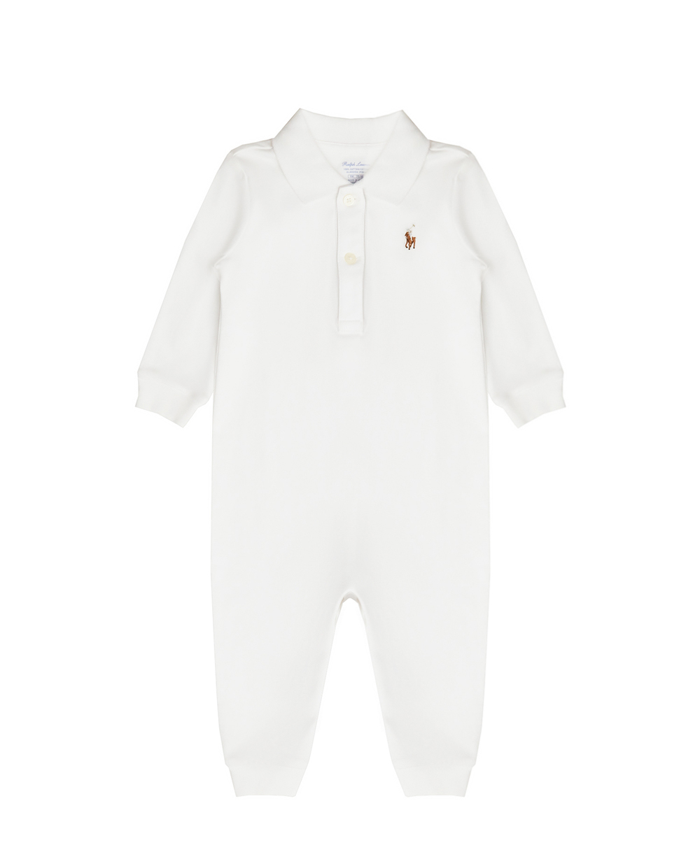 Человечек Polo Ralph Lauren Kids 320565717001, белый цвет • Купить в интернет-магазине Kameron