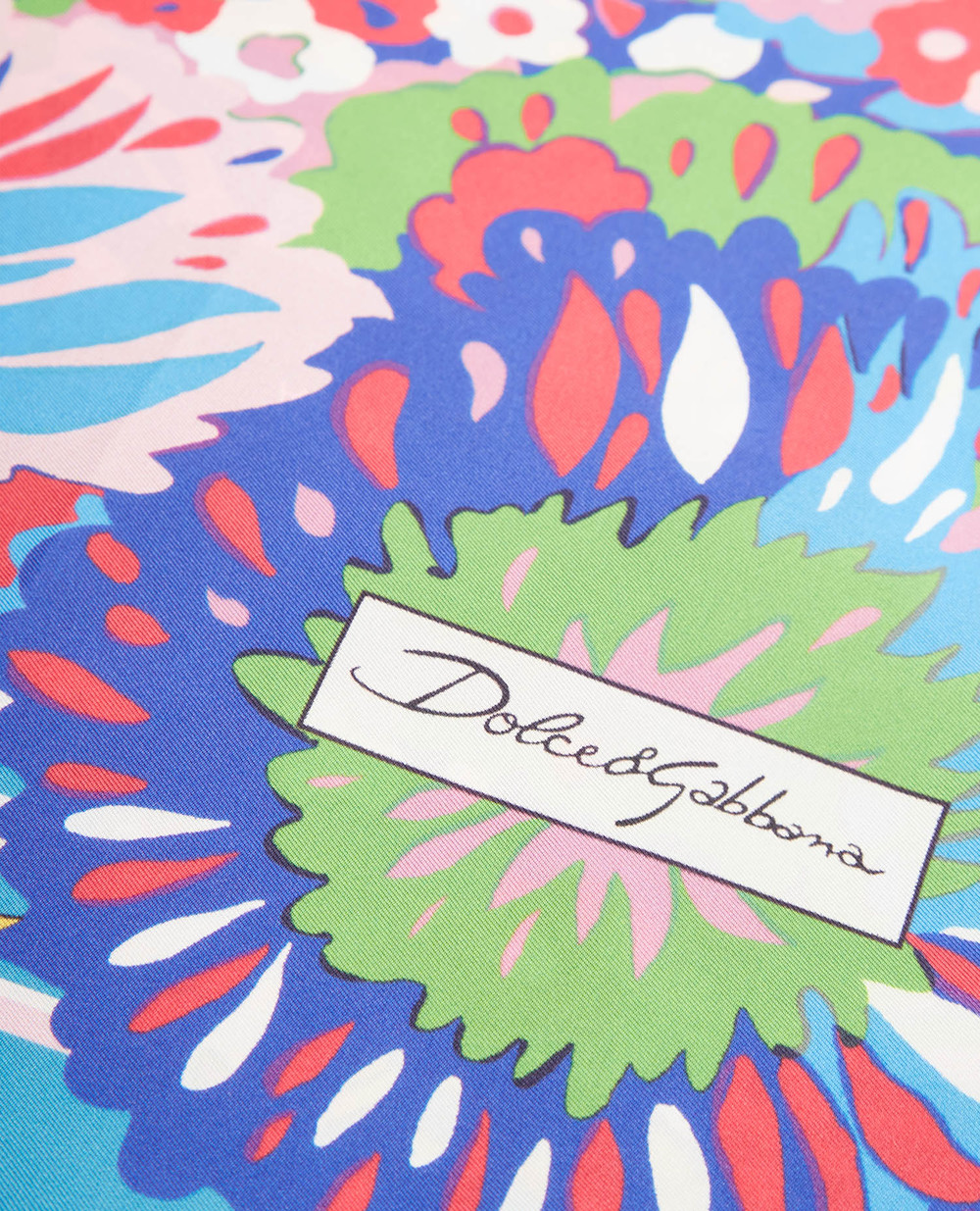Шелковый платок Dolce&Gabbana FN090R-GDAHH, разноцветный цвет • Купить в интернет-магазине Kameron