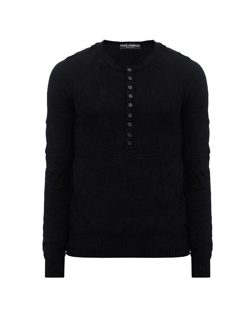 Вовняний джемпер Dolce&Gabbana GXC60T-JAM8M, чорний колір • Купити в інтернет-магазині Kameron