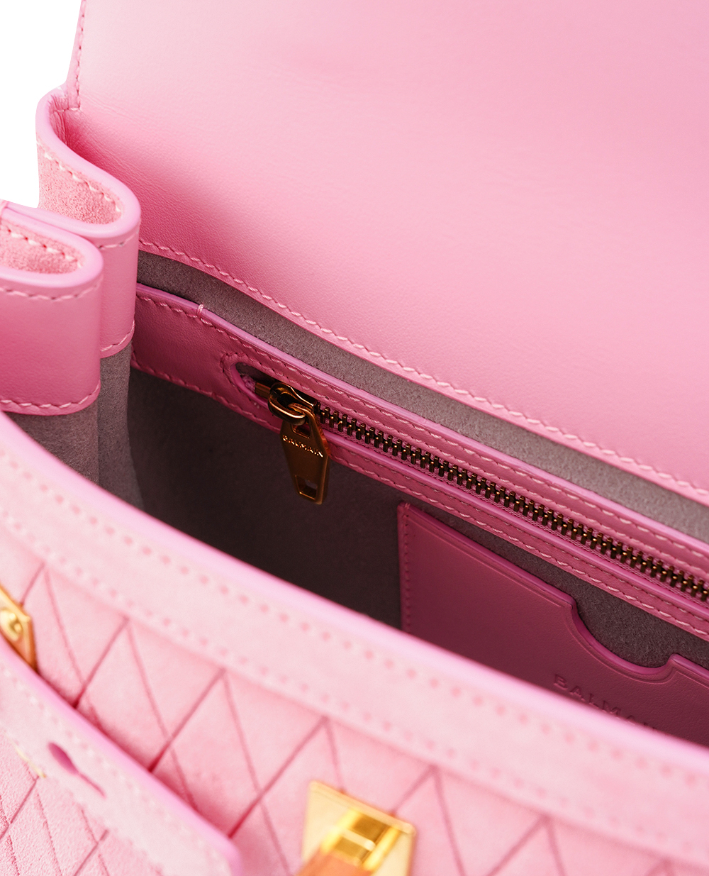 Шкіряна сумка B-Buzz 23 Balmain CN0DB530LCLG, рожевий колір • Купити в інтернет-магазині Kameron