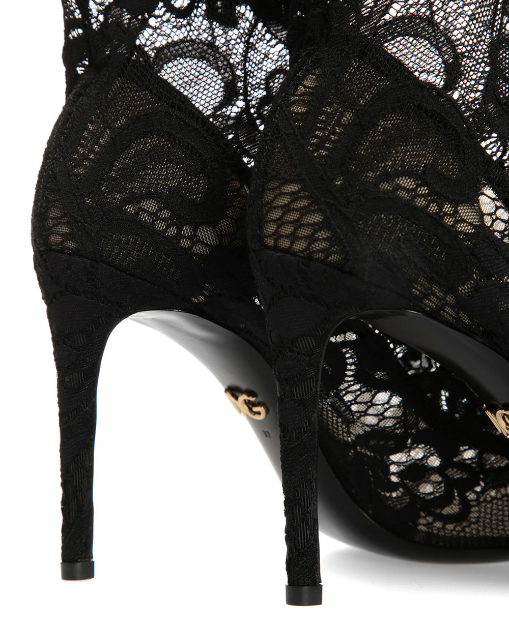 Кружевные ботильоны Bette Dolce&Gabbana CT0410-AK907, черный цвет • Купить в интернет-магазине Kameron
