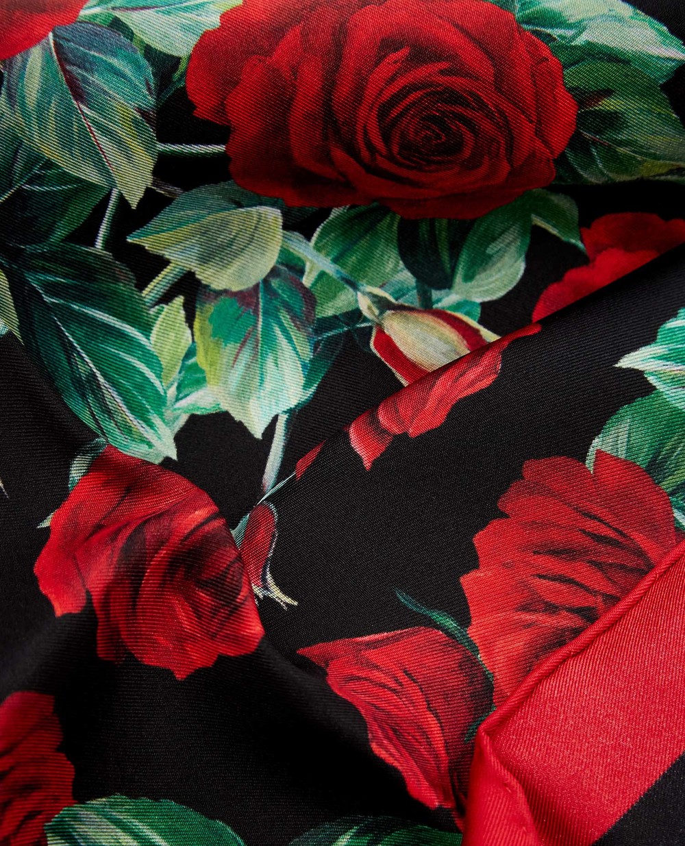 Шелковый платок Dolce&Gabbana FN093R-G0TGI, черный цвет • Купить в интернет-магазине Kameron