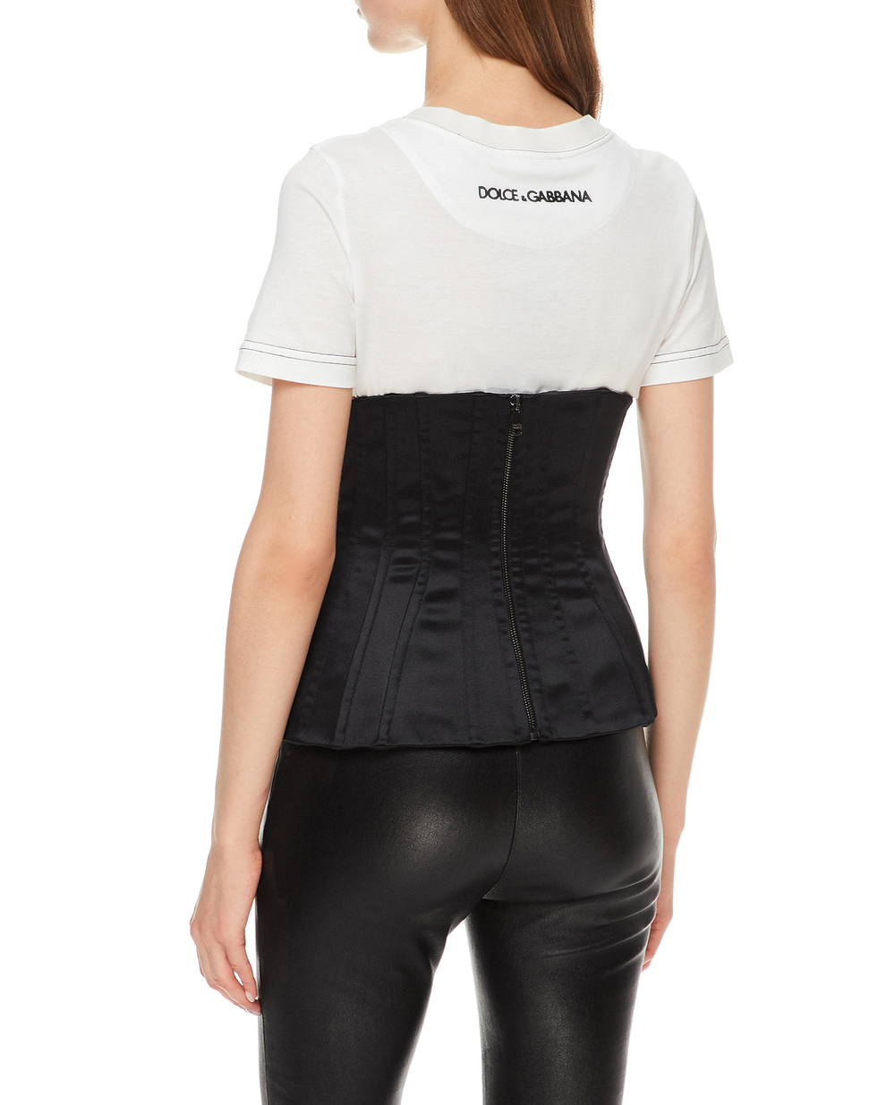 Шелковый корсет Dolce&Gabbana FB306A-FURI7, черный цвет • Купить в интернет-магазине Kameron