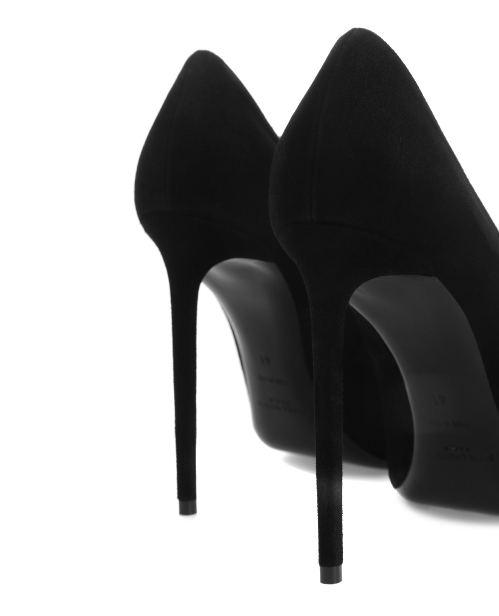 Замшеві човники Zoe Saint Laurent 529733-C2000, чорний колір • Купити в інтернет-магазині Kameron