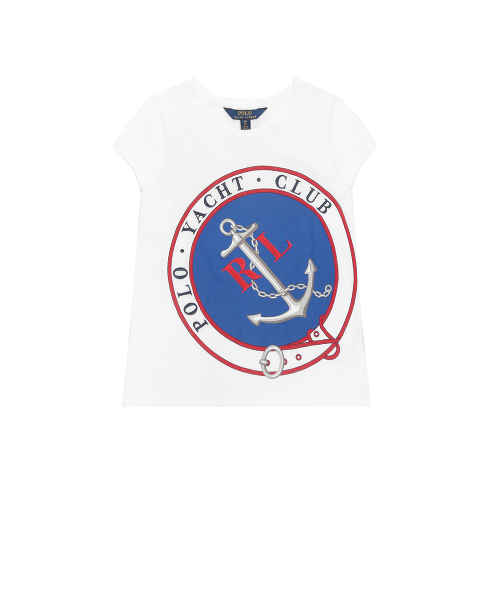 Детская футболка Polo Ralph Lauren Kids 313738312003, белый цвет • Купить в интернет-магазине Kameron