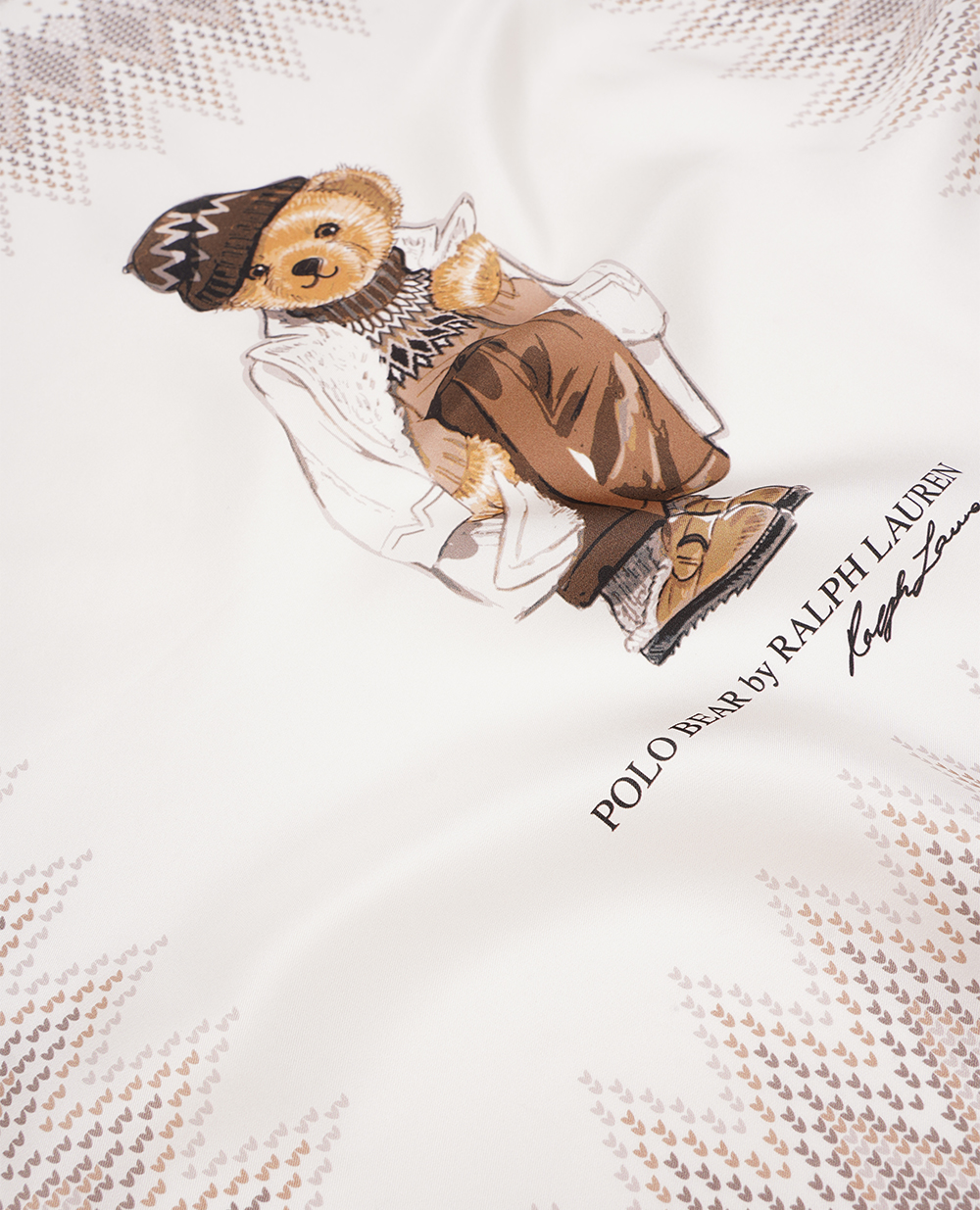 Платок Polo Bear Polo Ralph Lauren 455931422001, молочный цвет • Купить в интернет-магазине Kameron