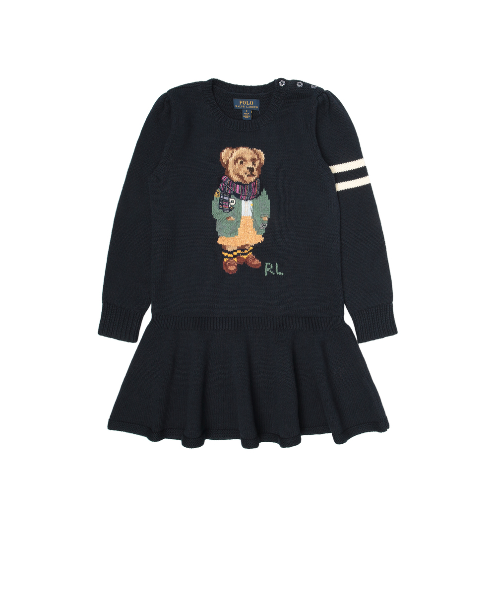 Детское платье Polo Ralph Lauren Kids 312799958001, синий цвет • Купить в интернет-магазине Kameron