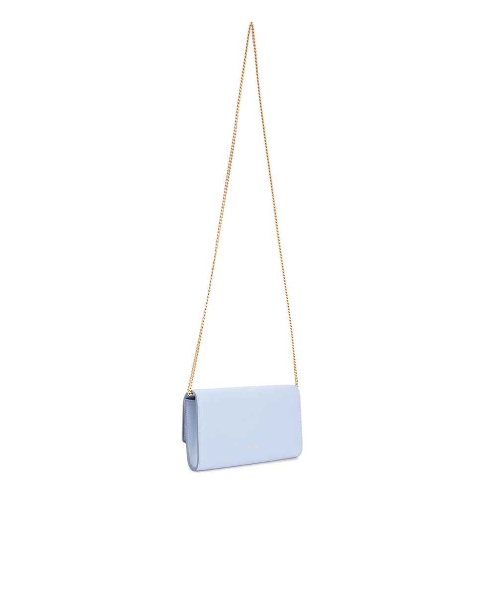 Шкіряна сумка Embleme Balmain CN0ON225LGSR, блакитний колір • Купити в інтернет-магазині Kameron