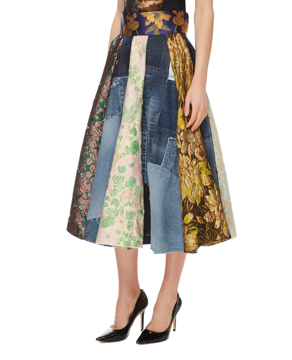 Джинсовая юбка Dolce&Gabbana F4B2PD-GDY73, разноцветный цвет • Купить в интернет-магазине Kameron