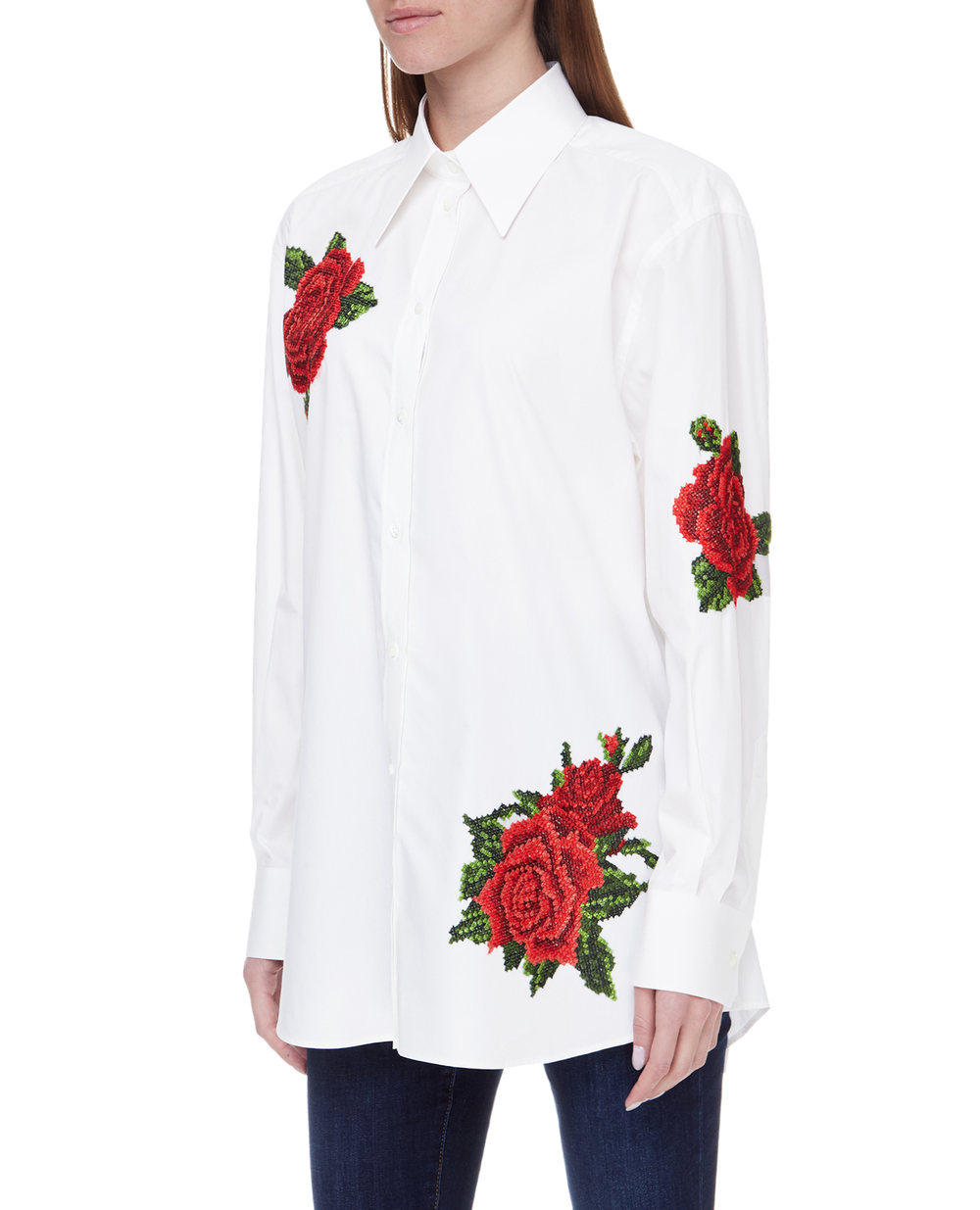 Сорочка Dolce&Gabbana F5O06Z-FUMWI, білий колір • Купити в інтернет-магазині Kameron