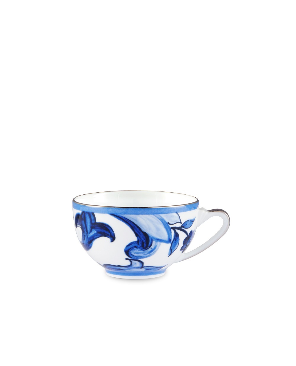 Чайна чашка з блюдцем з порцеляни Dolce&Gabbana TC0102-TCA37, синій колір • Купити в інтернет-магазині Kameron