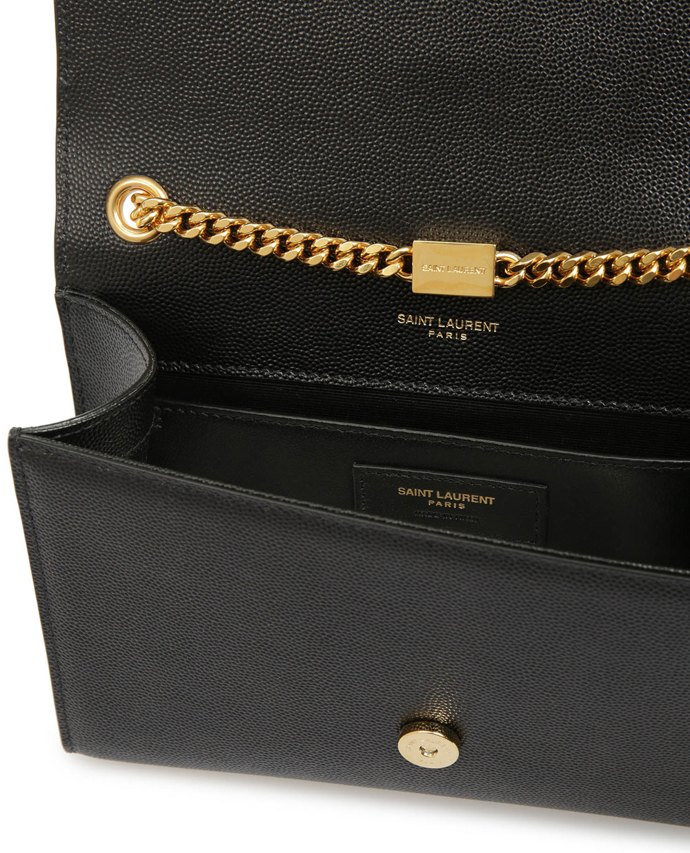 Шкіряна сумка Kate Small Saint Laurent 469390-BOW0J-, чорний колір • Купити в інтернет-магазині Kameron