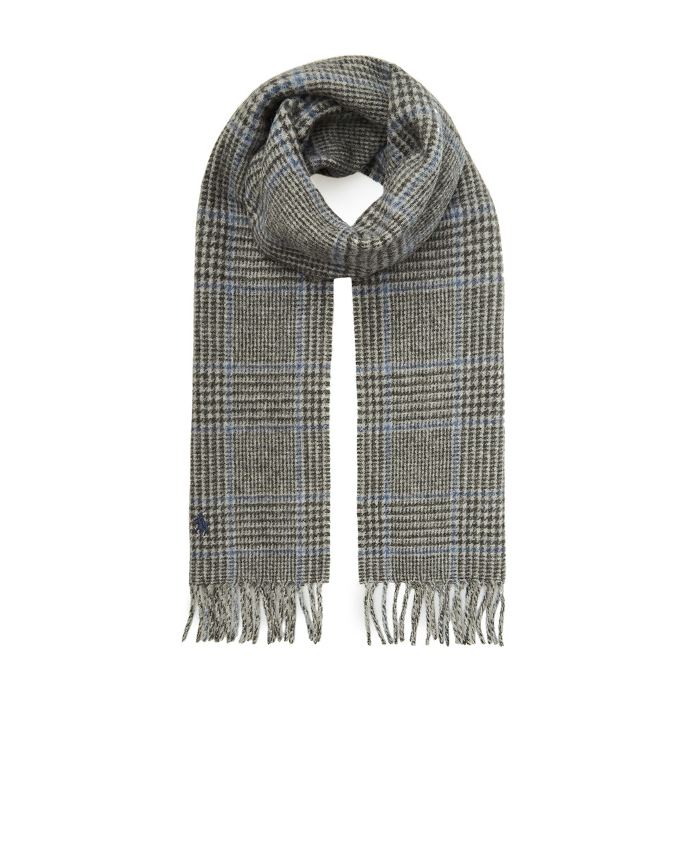 Шерстяной шарф Polo Ralph Lauren 449853952002, серый цвет • Купить в интернет-магазине Kameron