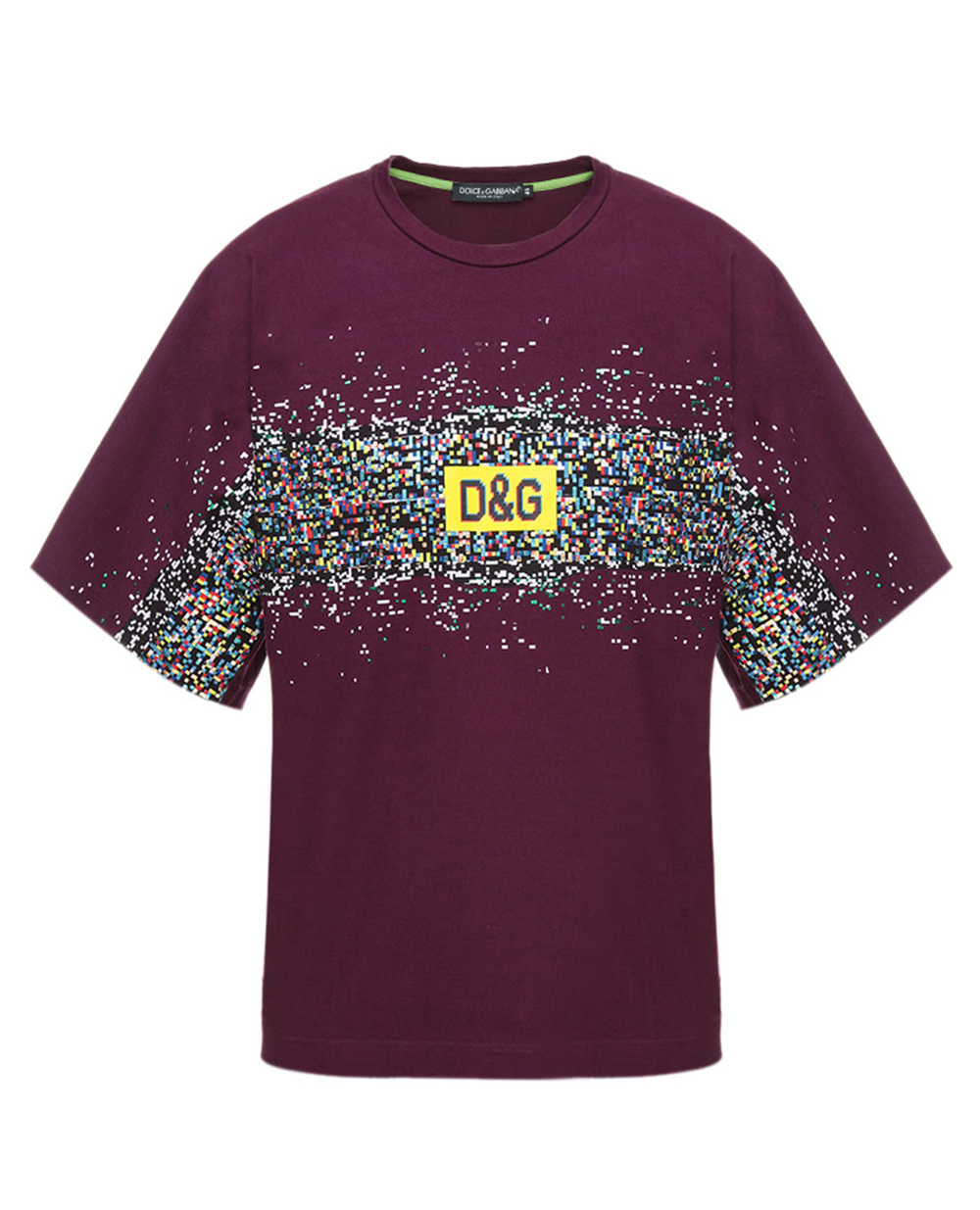 Футболка Dolce&Gabbana G8NR1T-HU7IL, фіолетовий колір • Купити в інтернет-магазині Kameron