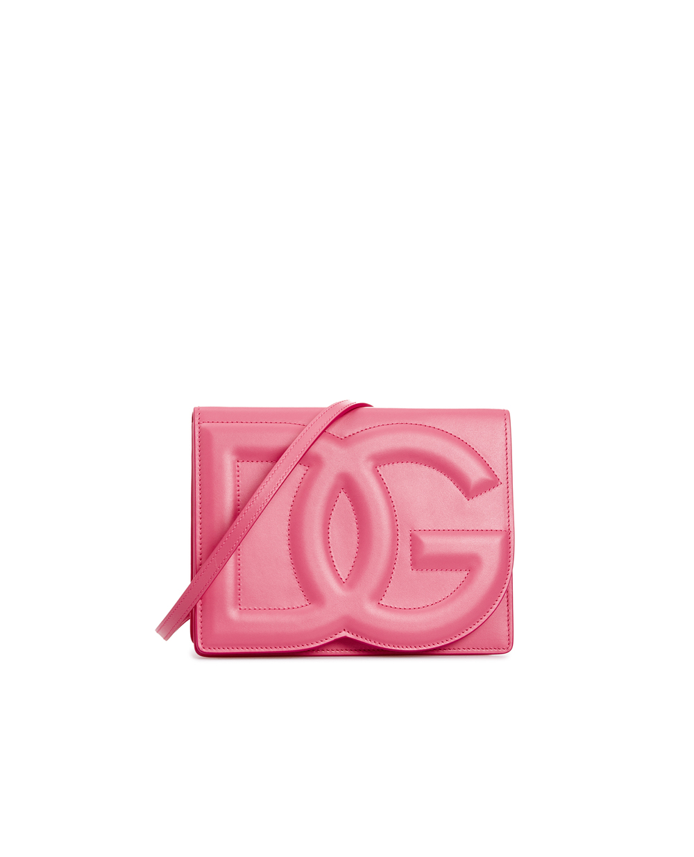 Шкіряна сумка DG Logo Small Dolce&Gabbana BB7287-AW576, рожевий колір • Купити в інтернет-магазині Kameron