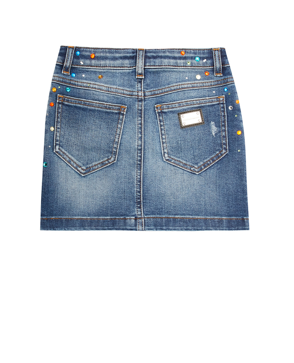 Джинсовая юбка Dolce&Gabbana Kids L53I42-LDA24-B, синий цвет • Купить в интернет-магазине Kameron