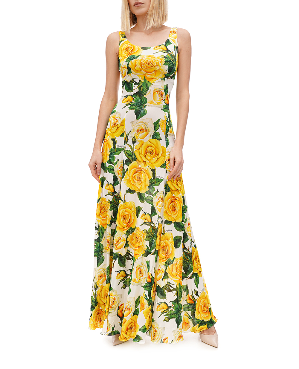 Сукня Dolce&Gabbana F6DAOT-FS8C3, жовтий колір • Купити в інтернет-магазині Kameron