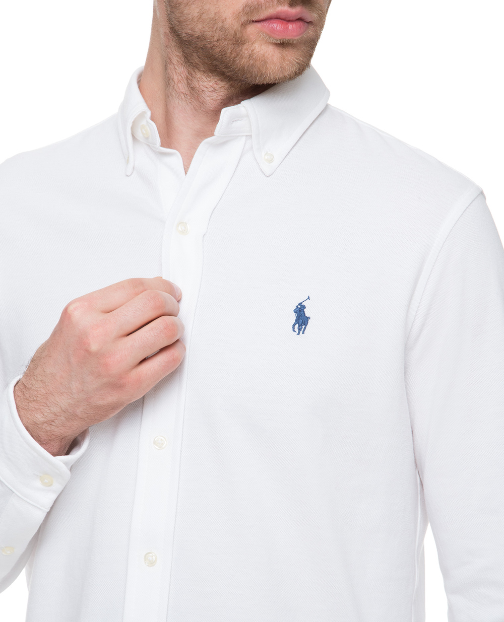 Рубашка Polo Ralph Lauren 710654408003, белый цвет • Купить в интернет-магазине Kameron