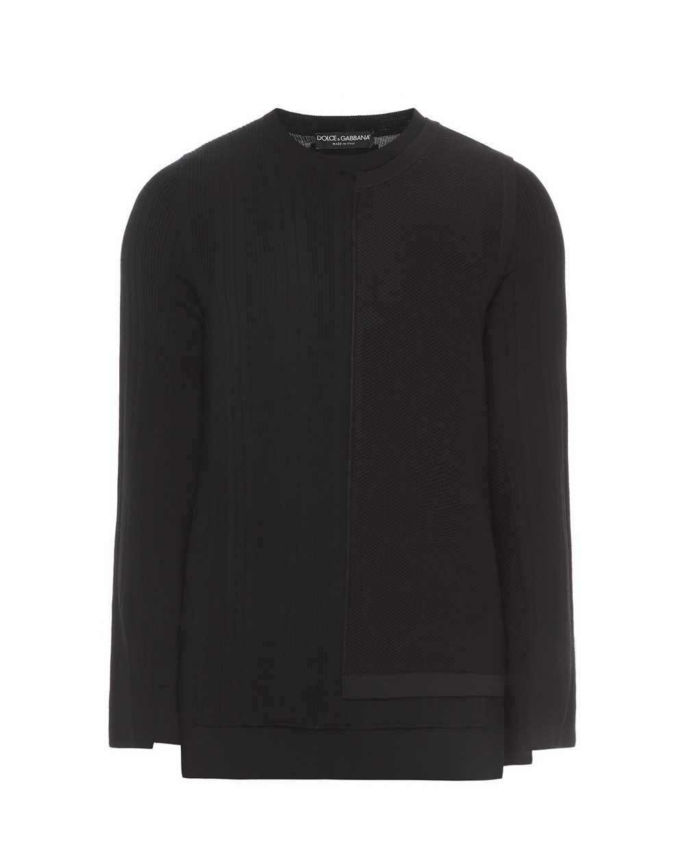Шерстяной джемпер Dolce&Gabbana GXE36T-JBML7, черный цвет • Купить в интернет-магазине Kameron