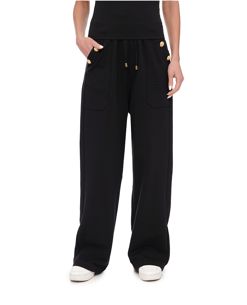 Спортивні штани Balmain CF1OB211JB13, чорний колір • Купити в інтернет-магазині Kameron