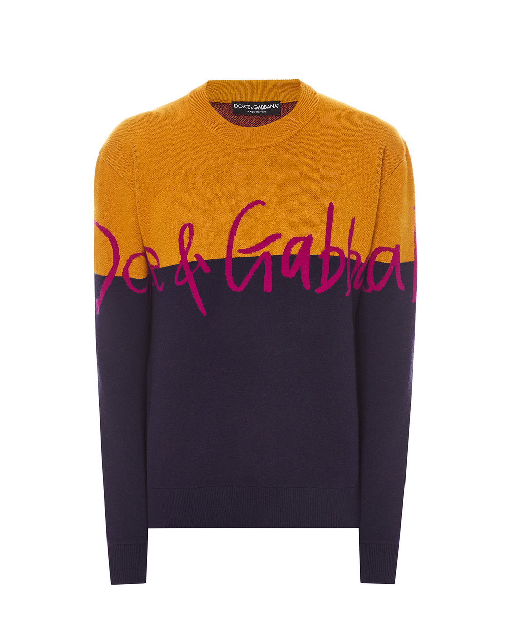 Шерстяной свитер Dolce&Gabbana GXG51T-JBVB5, разноцветный цвет • Купить в интернет-магазине Kameron