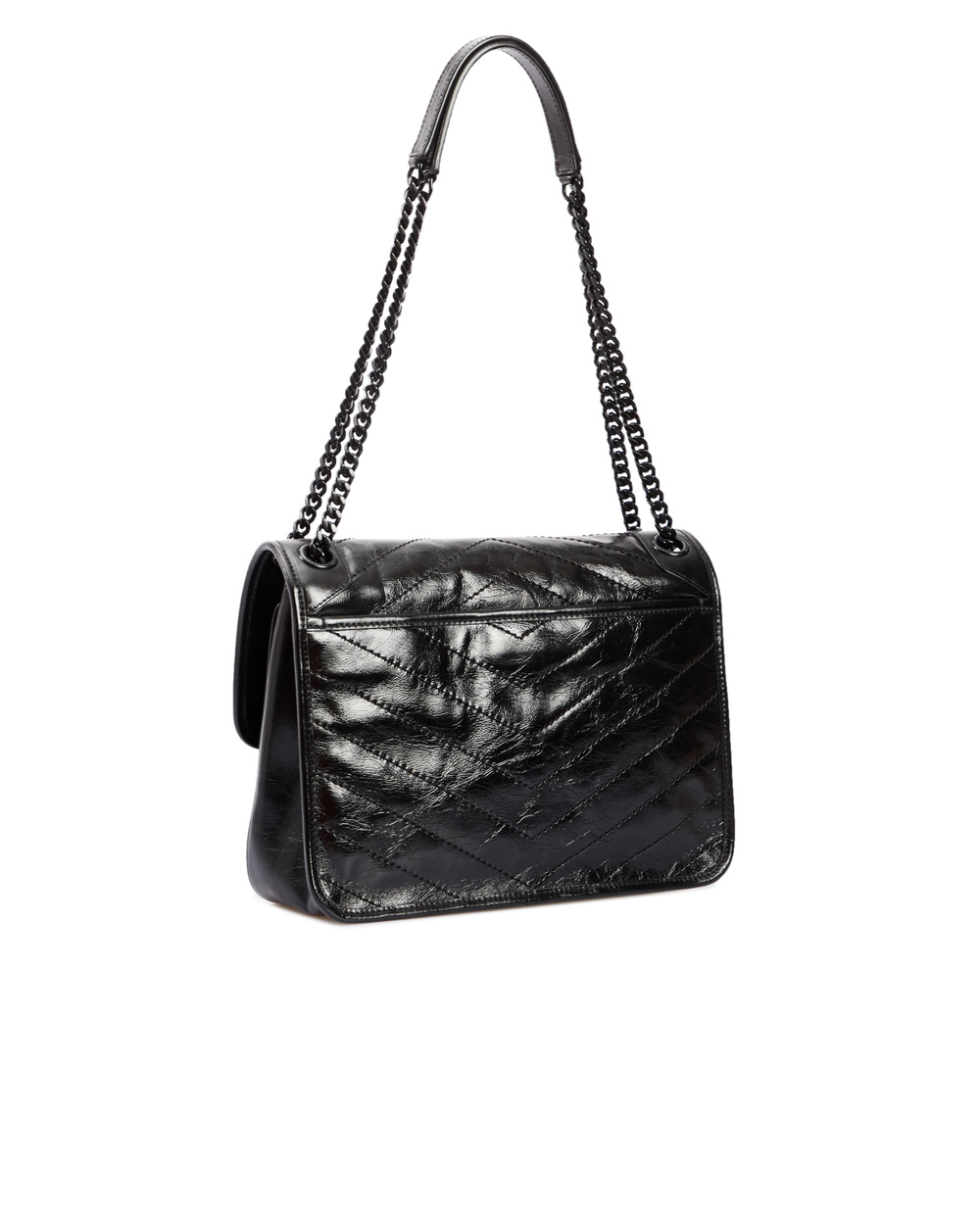 Шкіряна сумка Niki Medium Saint Laurent 633184-0EN08, чорний колір • Купити в інтернет-магазині Kameron