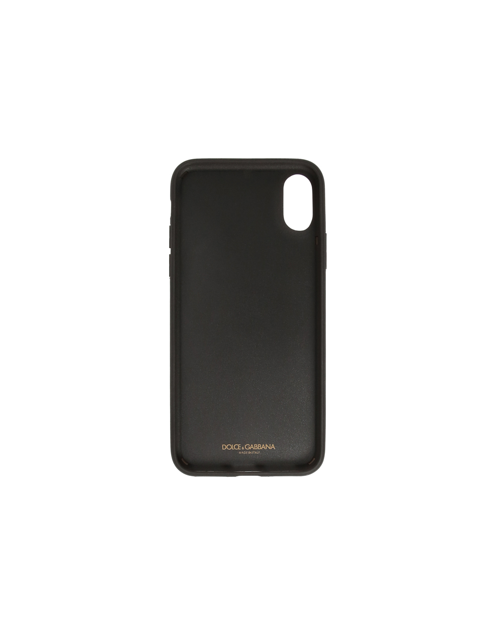 Кожаный чехол для iPhone X/XS Dolce&Gabbana BI2408-AU770, черный цвет • Купить в интернет-магазине Kameron