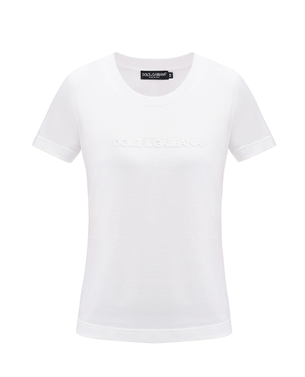 Футболка Dolce&Gabbana F8T00T-GDCBQ, белый цвет • Купить в интернет-магазине Kameron