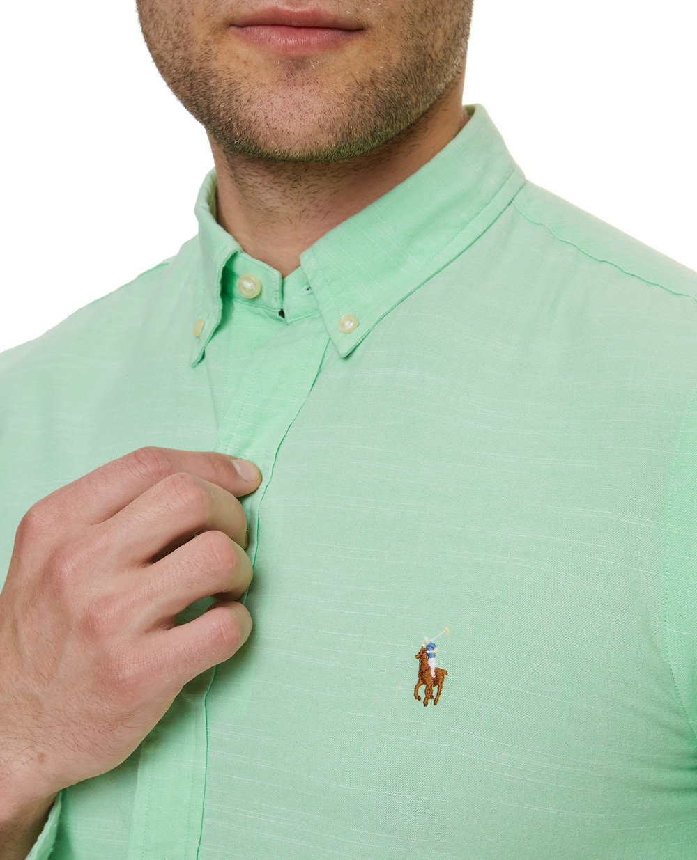 Сорочка Polo Ralph Lauren 710795457009, зелений колір • Купити в інтернет-магазині Kameron