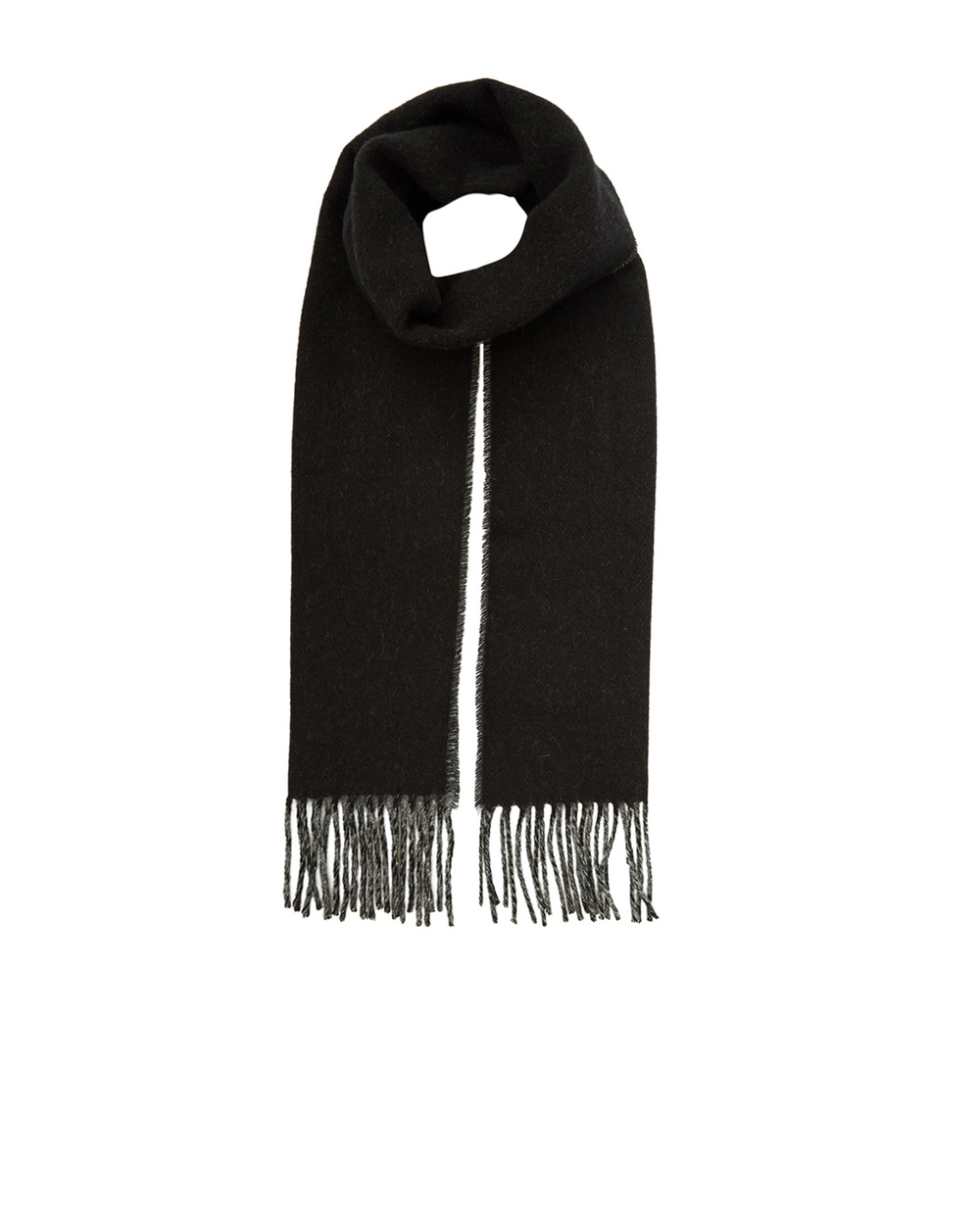 Шерстяной шарф Polo Ralph Lauren 449775966001, черный цвет • Купить в интернет-магазине Kameron