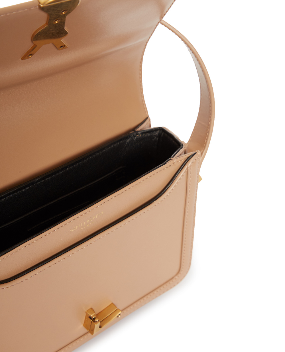 Шкіряна сумка Solferino small Saint Laurent 634306-0SX0W, бежевий колір • Купити в інтернет-магазині Kameron