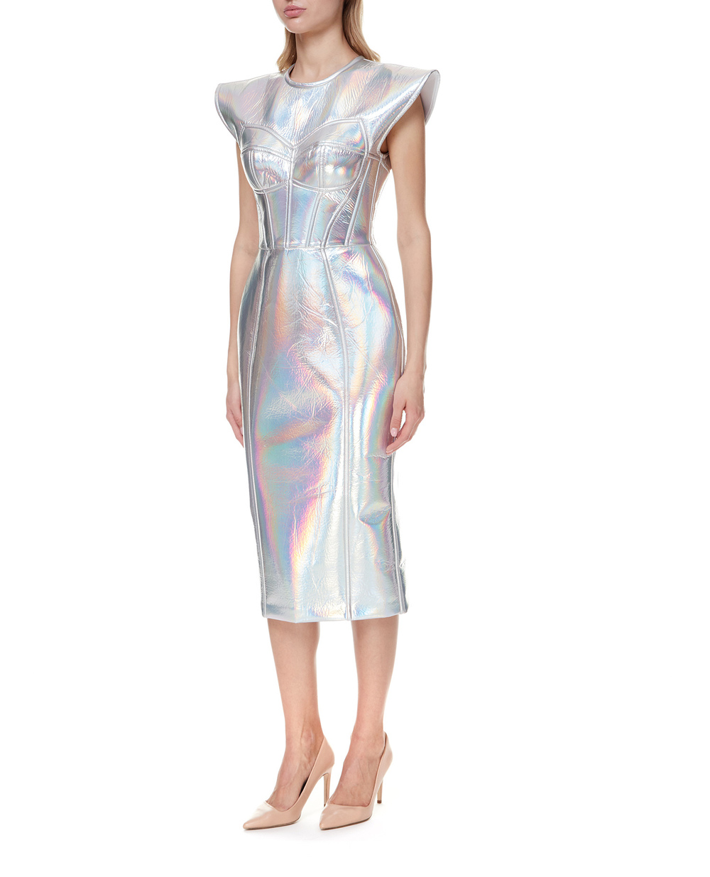 Сукня Dolce&Gabbana F6Y3TT-FUS07, срібний колір • Купити в інтернет-магазині Kameron