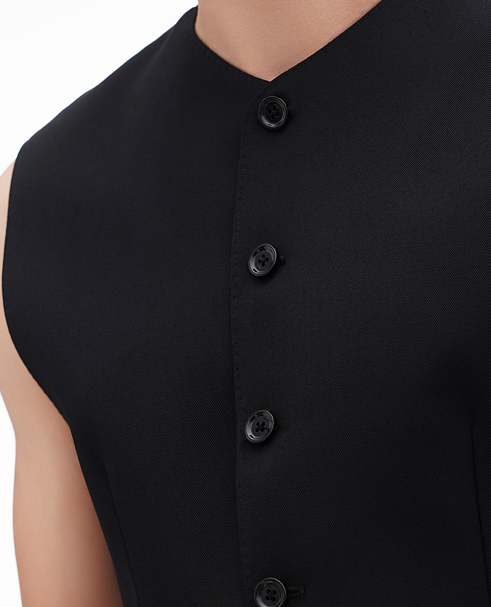 Жилет вовняний Dolce&Gabbana G710PT-FU26Z, чорний колір • Купити в інтернет-магазині Kameron