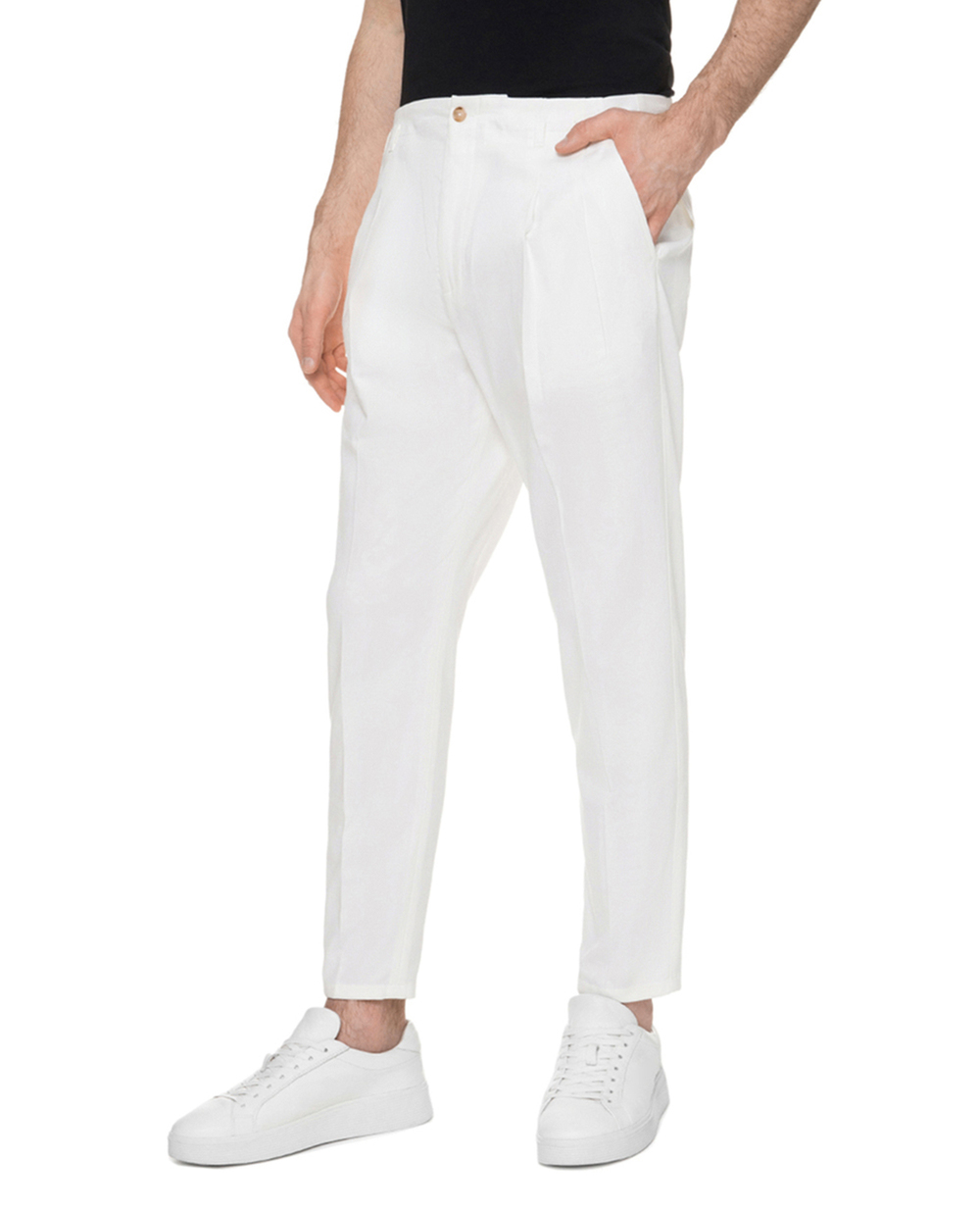 Брюки Dolce&Gabbana GW10AT-FUFJU, белый цвет • Купить в интернет-магазине Kameron