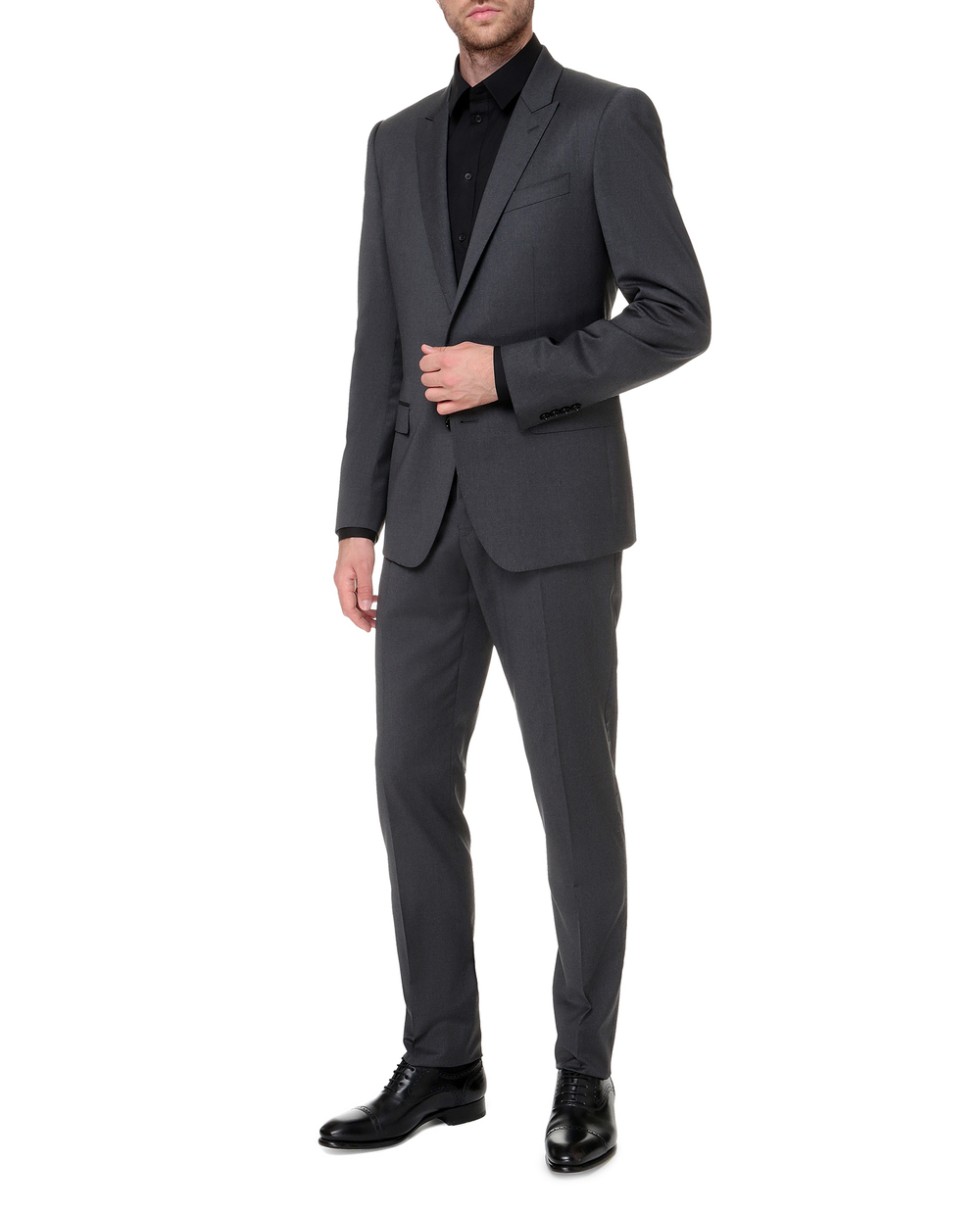 Шерстяной костюм Martini (пиджак, брюки) Dolce&Gabbana GK0RMT-FUBFA, черный цвет • Купить в интернет-магазине Kameron
