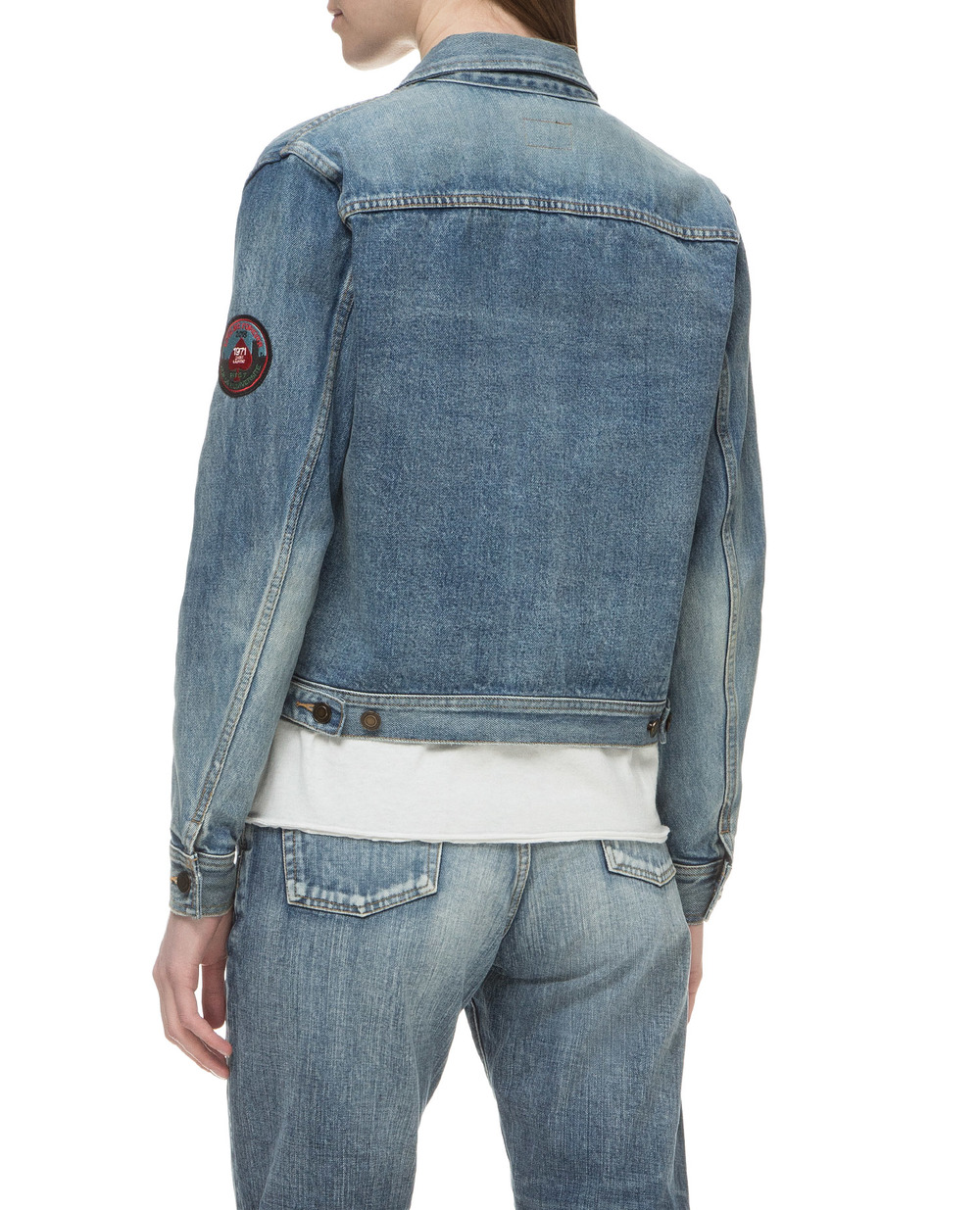 Джинсовая куртка Saint Laurent 500481-YA372, синий цвет • Купить в интернет-магазине Kameron