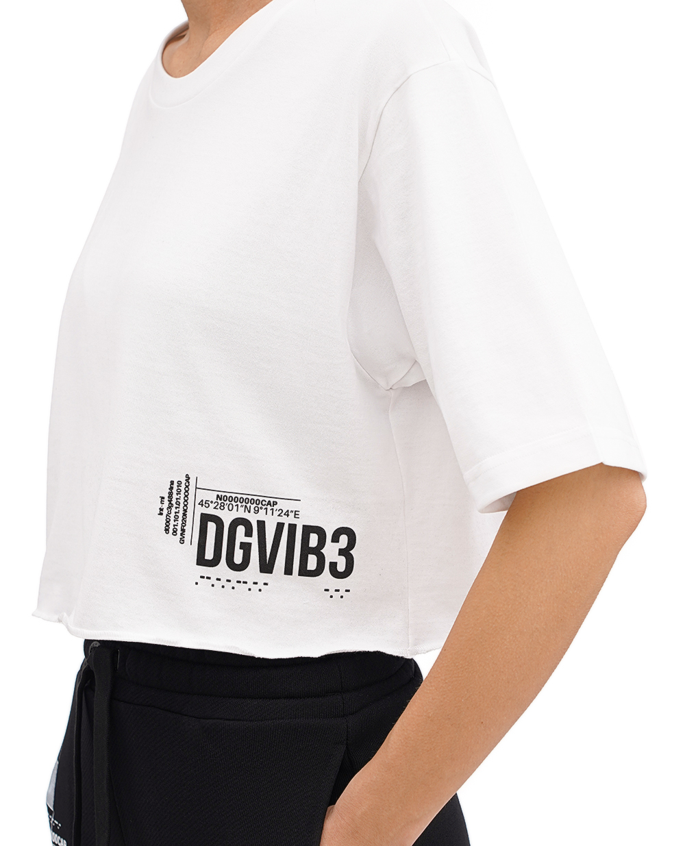 Футболка DGVIB3 Dolce&Gabbana F8U84T-G7L2P, білий колір • Купити в інтернет-магазині Kameron