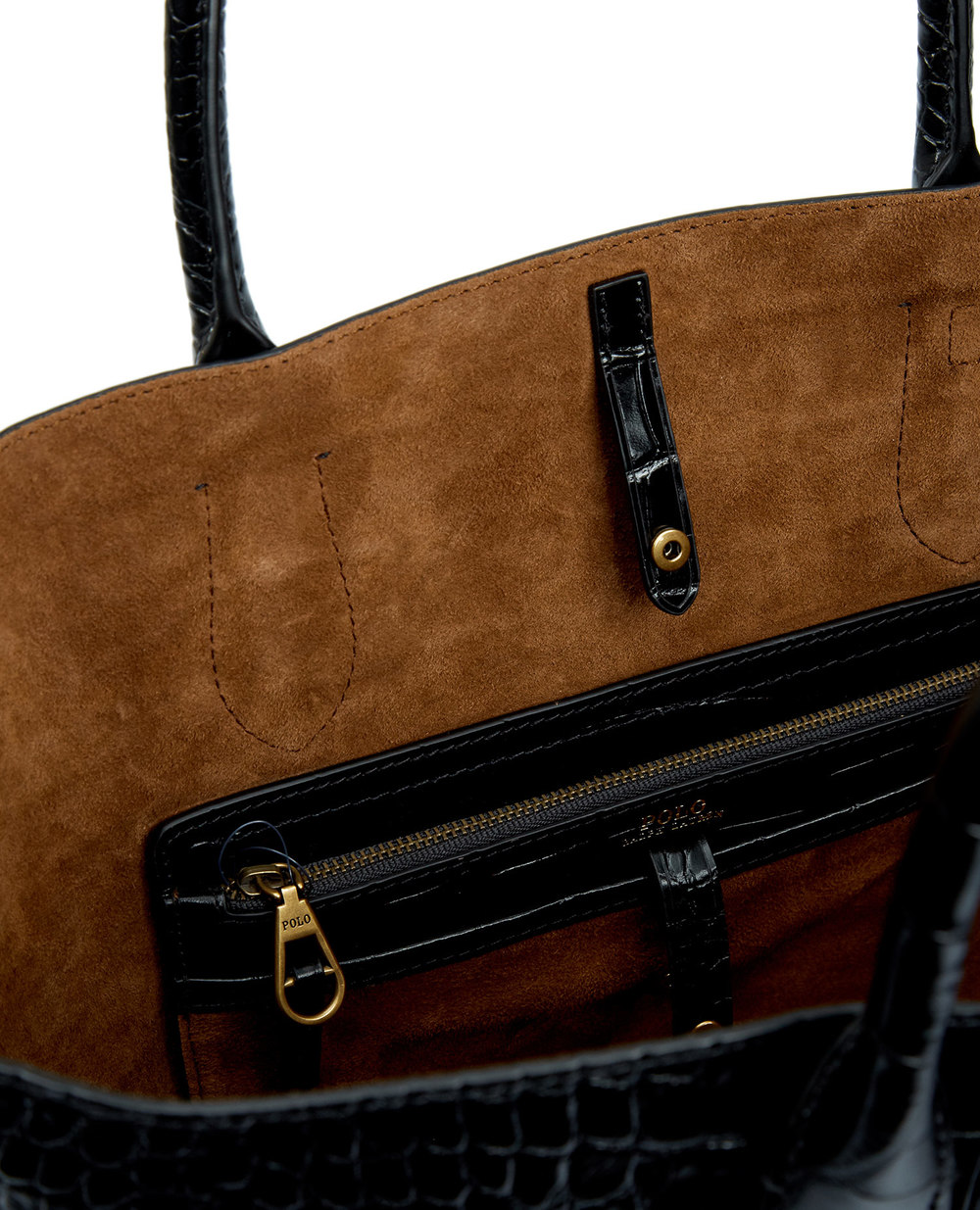 Шкіряна сумка Polo Ralph Lauren 428751507003, чорний колір • Купити в інтернет-магазині Kameron