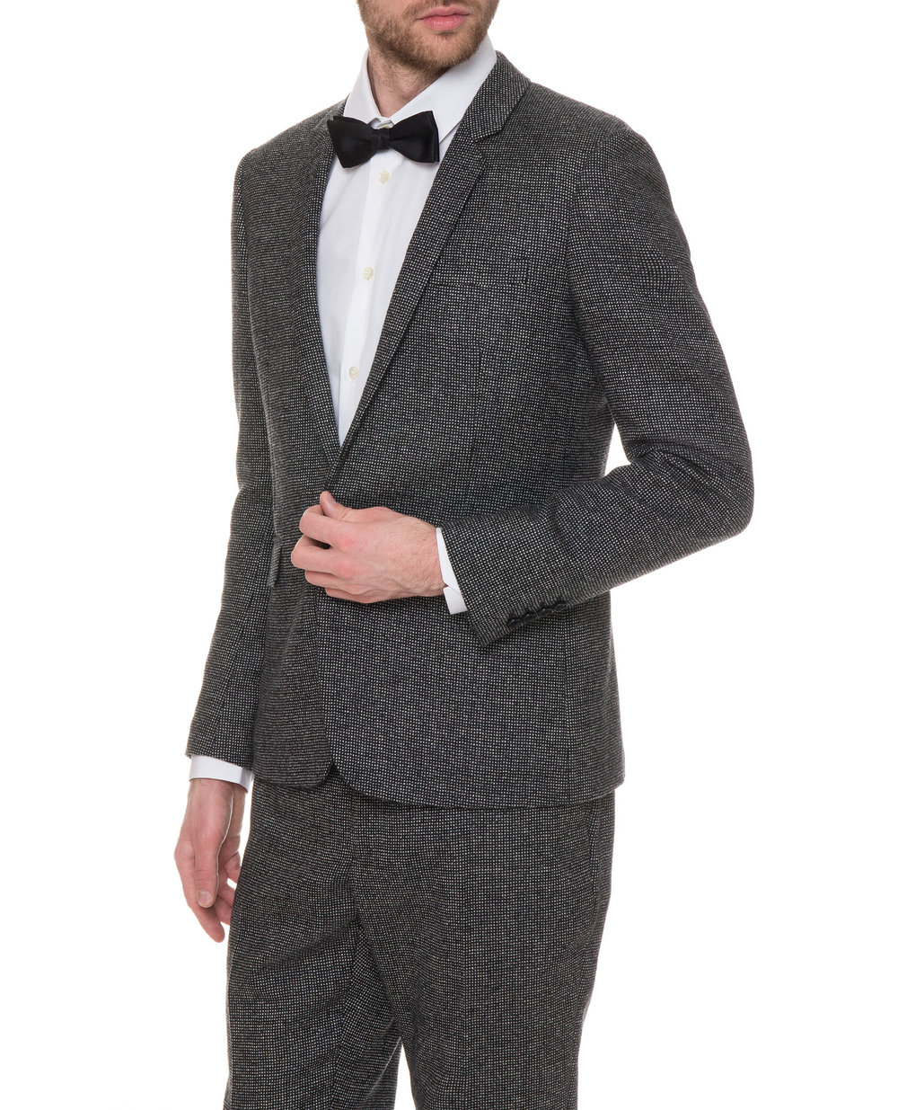 Шерстяной пиджак Saint Laurent 531009-Y011T, серый цвет • Купить в интернет-магазине Kameron