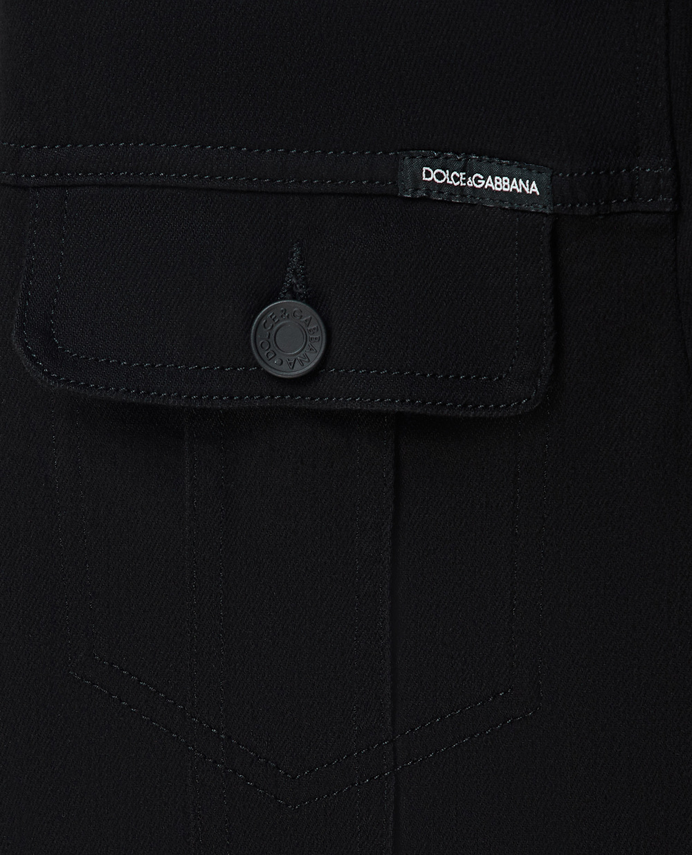 Джинсова куртка Dolce&Gabbana G9VZ8D-G8CN9, чорний колір • Купити в інтернет-магазині Kameron