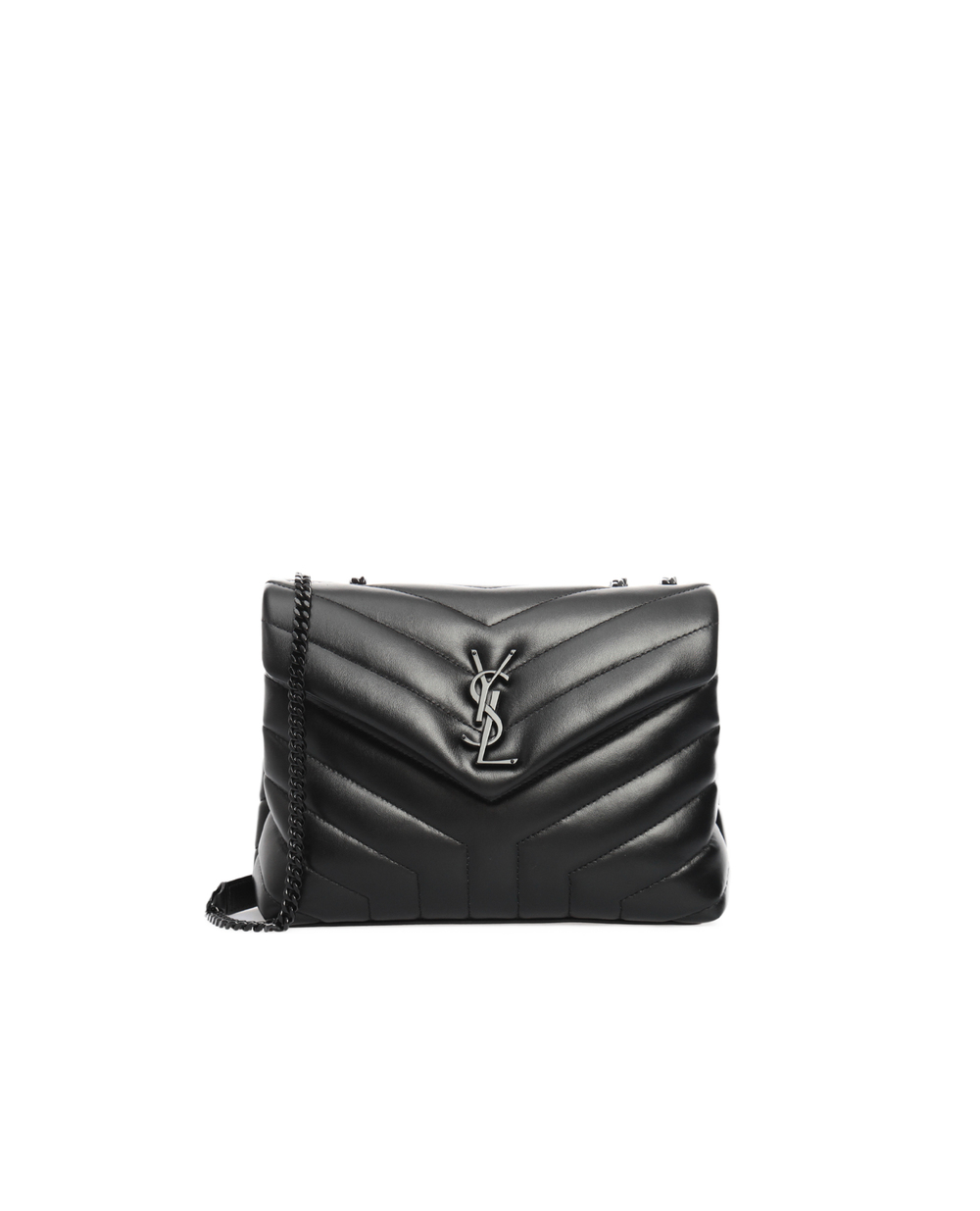 Шкіряна сумка Loulou Saint Laurent 494699-DV728-, чорний колір • Купити в інтернет-магазині Kameron