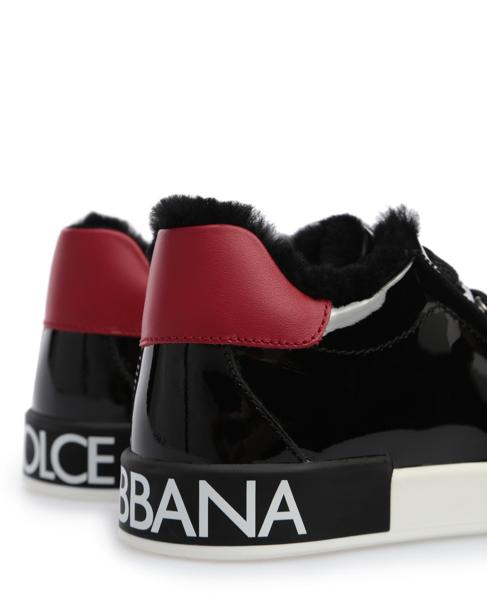Кожаные сникеры Dolce&Gabbana D10876-A7037-S, черный цвет • Купить в интернет-магазине Kameron
