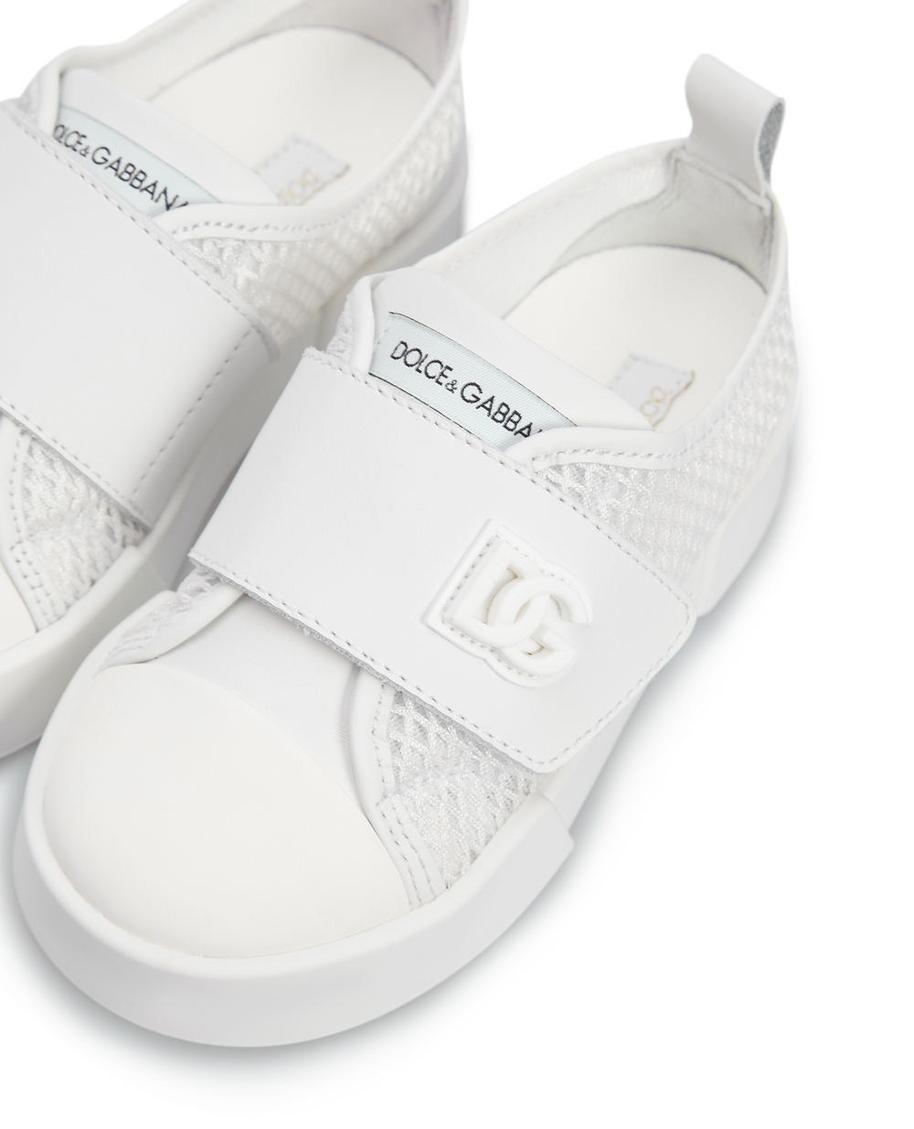 Дитячі кеди Dolce&Gabbana Kids DN0167-AY232, білий колір • Купити в інтернет-магазині Kameron
