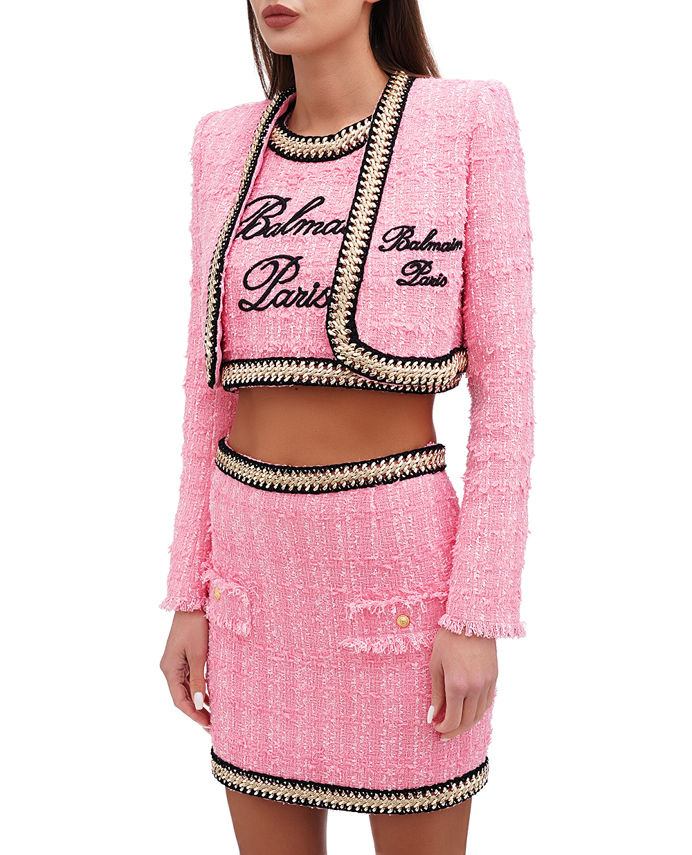 Жакет Balmain CF0SD155CE90, розовый цвет • Купить в интернет-магазине Kameron